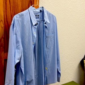 Blue checked men’s shirt